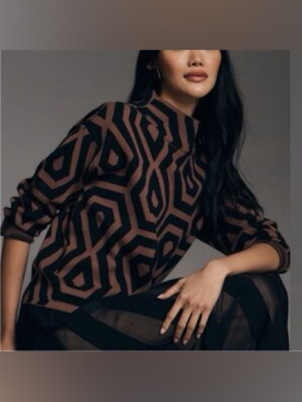 Maeve Anthropologie Carys Mock Neck Sweater